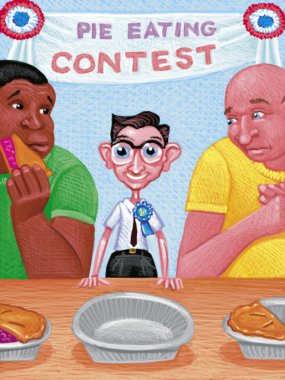 Illustration of Eating Contest clipart