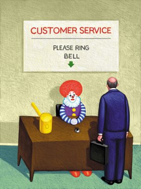 Illustration of Customer Service clipart