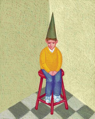 Illustration of Dunce clipart