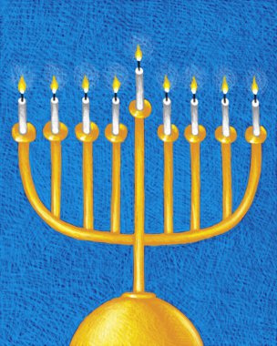 menorah çizimi