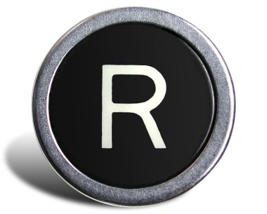 Eski Daktilo tuş harf r