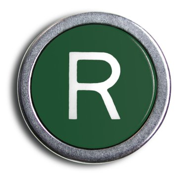 Eski Daktilo tuş harf r