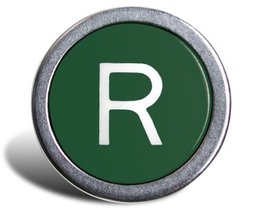 Eski Daktilo tuş harf r