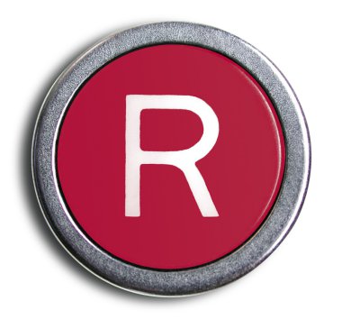 Eski Daktilo tuş harf r