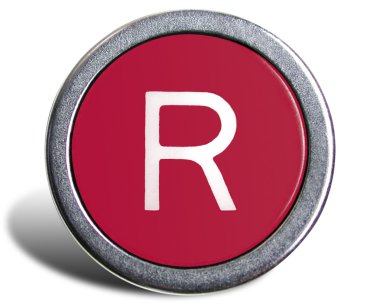 Eski Daktilo tuş harf r