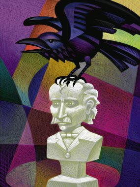Illustration of Raven clipart