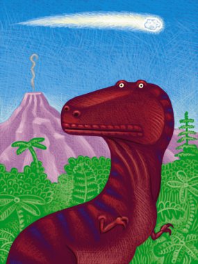 çizimde t rex
