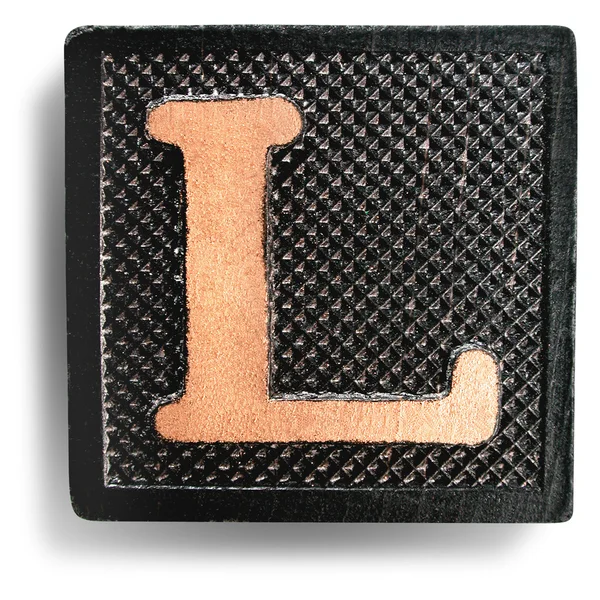 Photograph of Game Tile Letter L — Stock Photo, Image