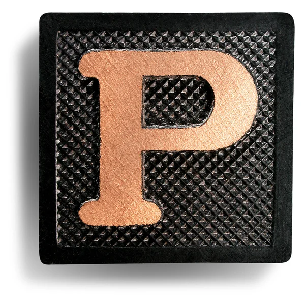 Photograph of Game Tile Letter P — Stock Photo, Image