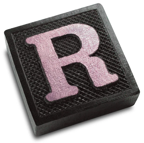 Photograph of Sepia Wooden Block Letter R — Stock Photo © ronjoe #29370415