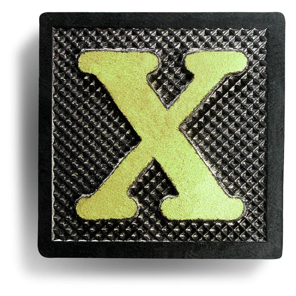 Photograph of Game Tile Letter X — Stock Photo, Image