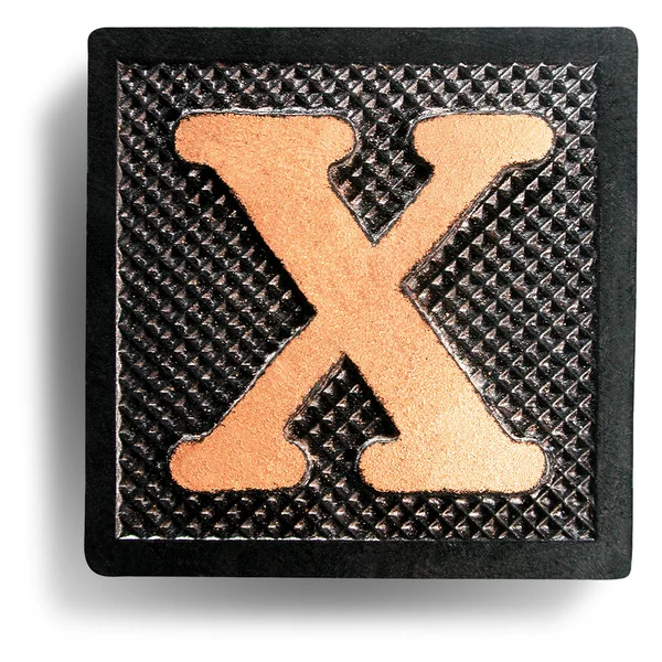 Fotografia do jogo Tile Letter X — Fotografia de Stock