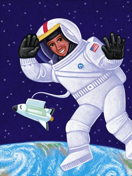 Иллюстрация космонавта — стоковое фото