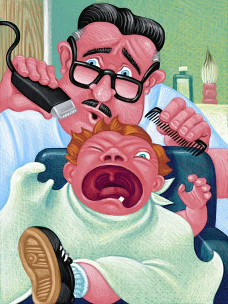 Illustration of Barber — Stock Photo, Image