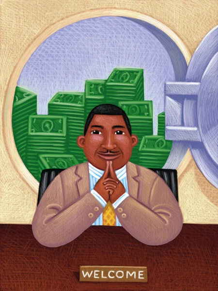 Illustration of Banker — Stock Photo, Image