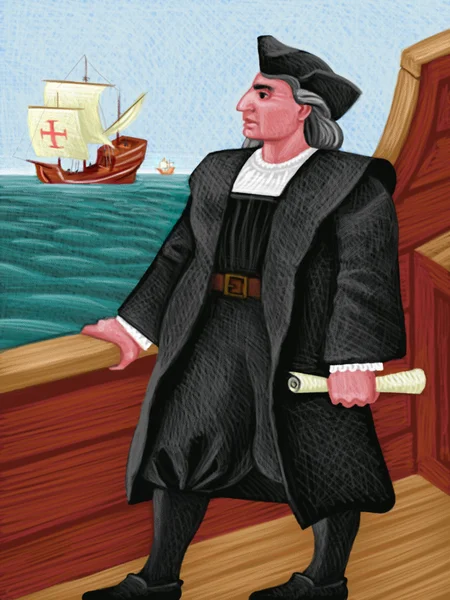 Illustration of Columbus — Stock Photo, Image