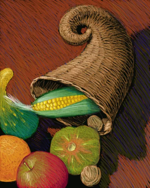 Illustrazione di Cornucopia — Foto Stock