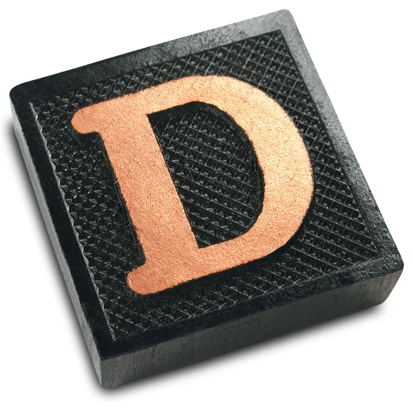 Photograph of Game Tile Letter D — Stock Photo, Image