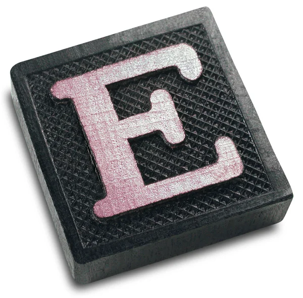 Photograph of Game Tile Letter E — Stock Photo, Image