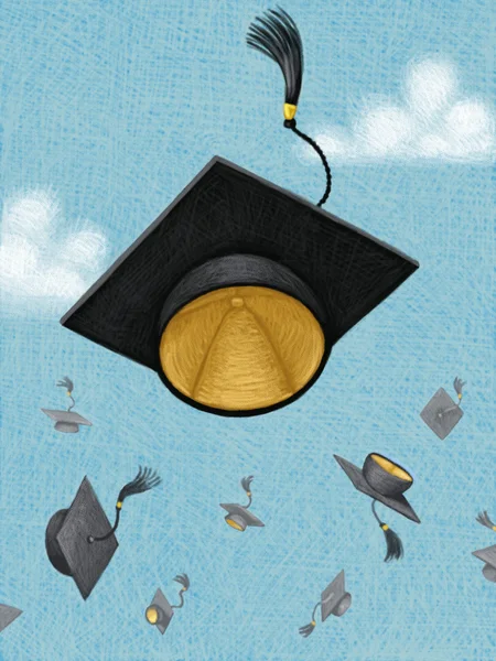 Illustration of Graduate — Stock Photo, Image