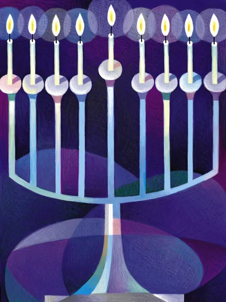 Ilustração de Hanukkah — Fotografia de Stock