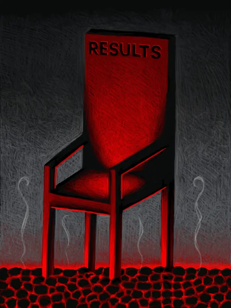 Illustration of Hot Seat — Stock Photo, Image