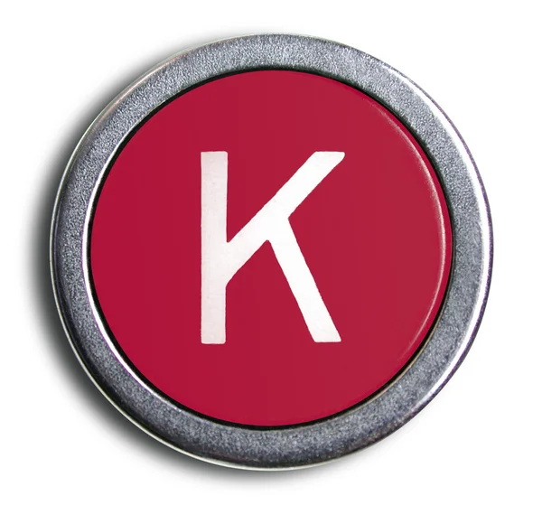 Fénykép a régi K írógép-betűs — Stock Fotó