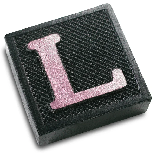 Photograph of Game Tile Letter L — Stock Photo, Image