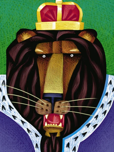 Illustration av lejon — Stockfoto