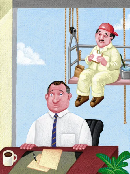 Illustration of Middle Manager — Stock Photo, Image