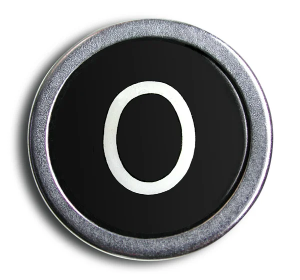 Photograph of Old Typewriter Key Letter O — Stock Photo, Image