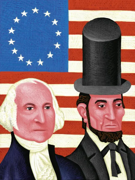 Illustration of Presidents Day — Stock Photo, Image