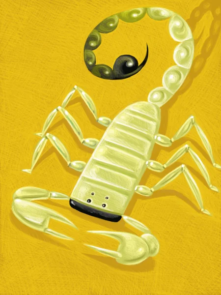 Иллюстрация скорпиона — стоковое фото