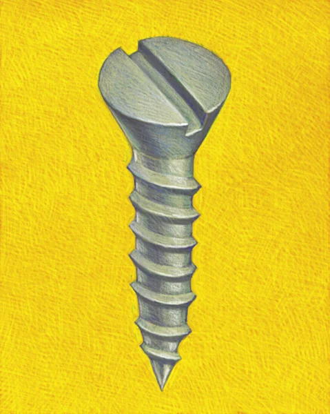 Illustration of Screw — Stock Photo, Image