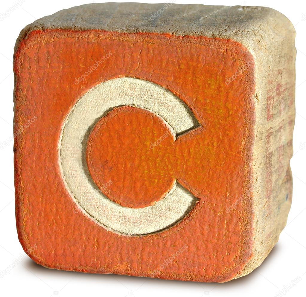 Block letter hot sale c
