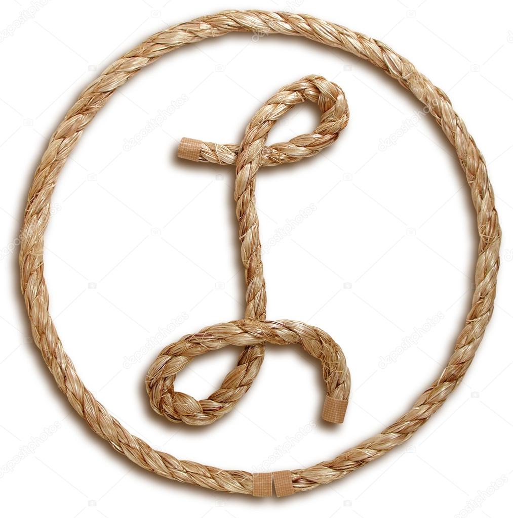 Photograph of Rope Letter L