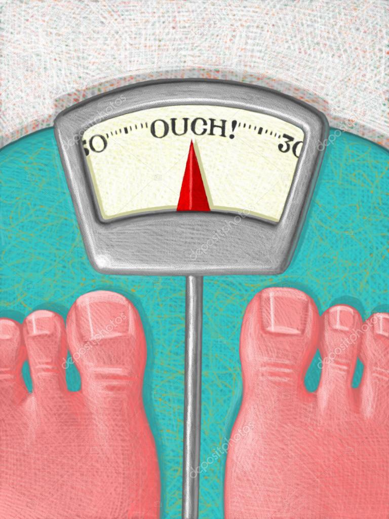 Illustration of Overweight Scale ⬇ Stock Photo, Image by © ronjoe 29375499