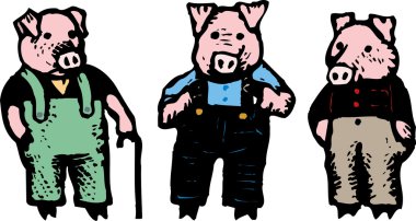 3 pigs