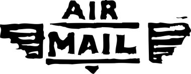 Hava posta pul vektör çizim