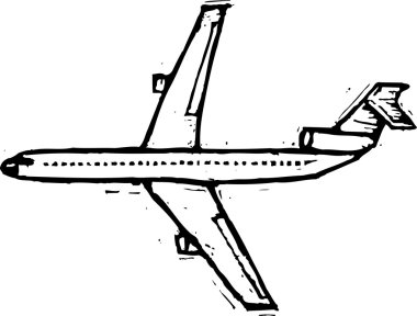 Vector illustration of Airplane clipart