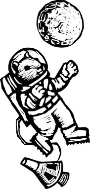 Astronotların vektör illüstrasyonu