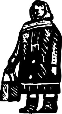 babushka gravür çizimi