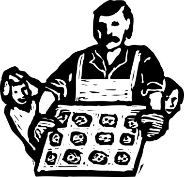 pişirme vektör çizim