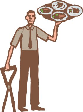 Garson gravür çizimi