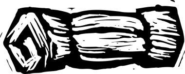 vektör çizim sırt yatağı