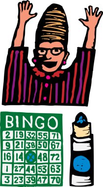 bingo gravür çizimi