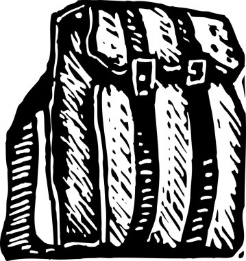 Vector illustration of Book Bag