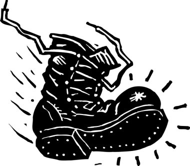 Vector Illustration of Boot clipart