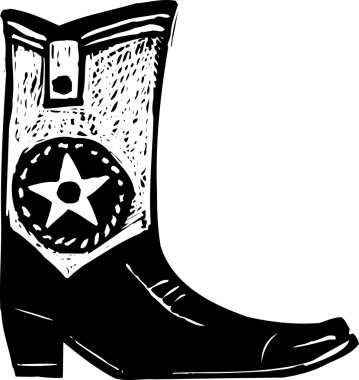 Illustration of Cowboy Boot vector