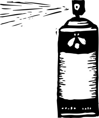 böcek ilacı vektör çizim